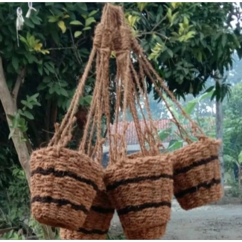 pot gantung sabut kelapa pot anggrek sabut kelapa