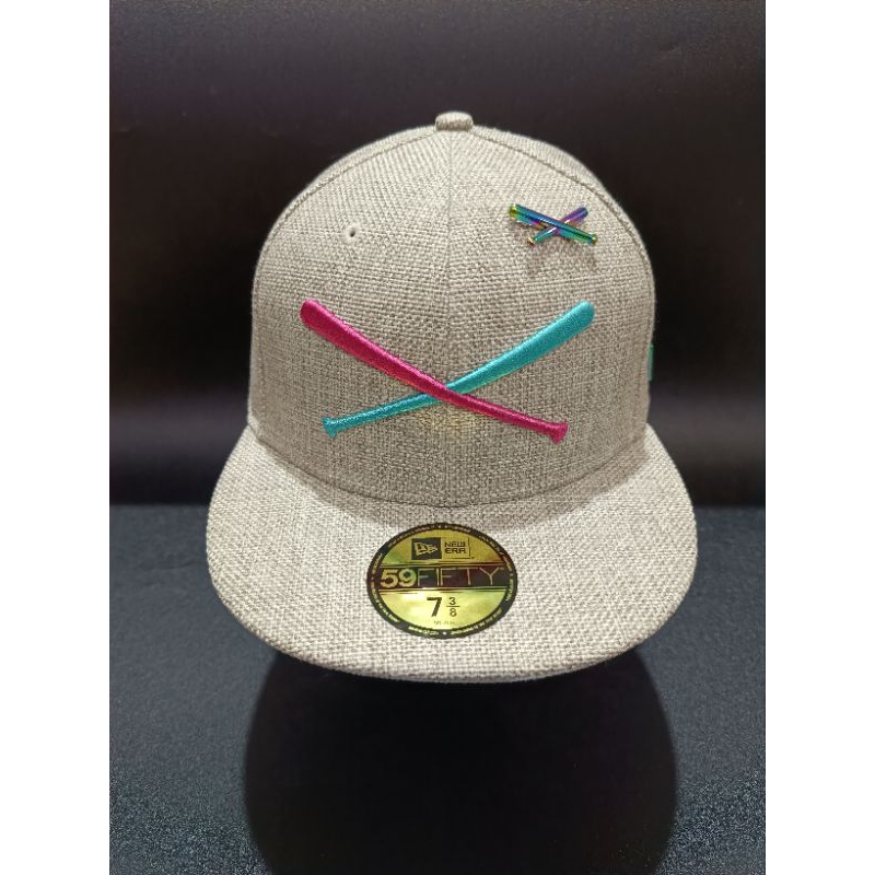 Topi Caps New Era Justfitteds x Crossedbats Flip Flamingo Edition Ver. 2