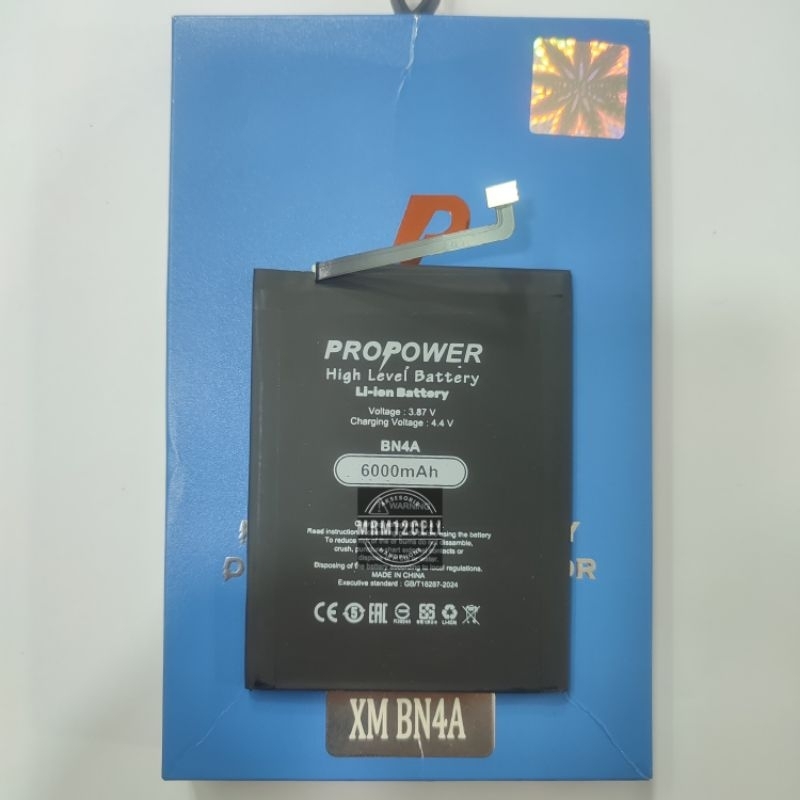 BATU BATRE BATTRAY BATERAI BATTRAI BATERAI BATRE XIAOMI REDMI NOTE 7 BN4A 6000 Mah PROPOWER Bn4A 600