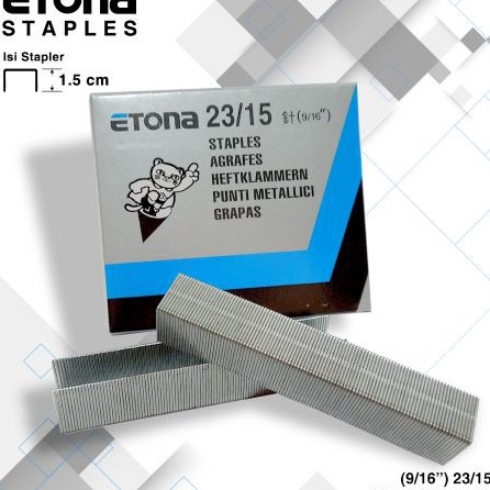 

HOT PROMO STAPLES ETONA 2315 916 ISI stapler ORI GARANSI 1 PRODUK LOKAL