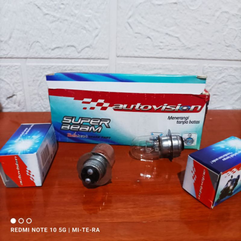bohlam lampu depan semua motor autovision 12v 25/25w 12v 35/35w