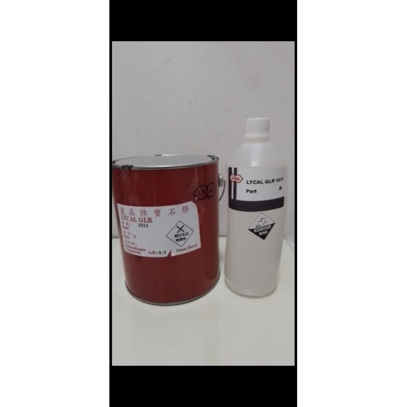 

resin lycal 1011 eceran 1 set (750 gram resin dan 250 gram katalis)