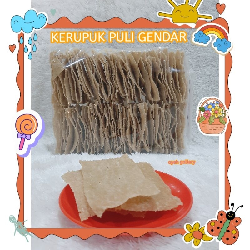 

(Kemasan 1kg) Kerupuk Puli / Gendar / Kerupuk Beras / Enak Murah Renyah