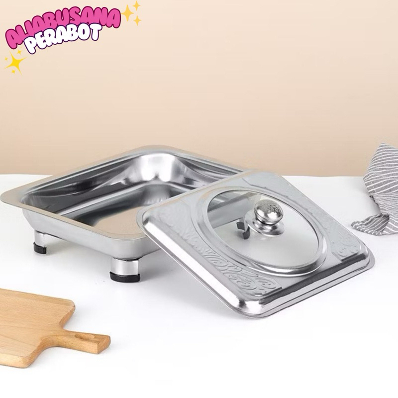 WADAH PRASMANAN TUTUP KACA/ TEMPAT PRASMANAN STAINLESS STEL