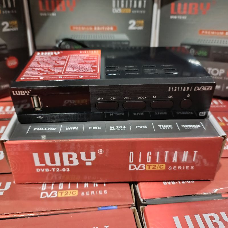 Set Top Box Tv Digital LUBY DVB T2-03 LUBY, STB Luby DVB T2-03 Original LUBY, berkualias