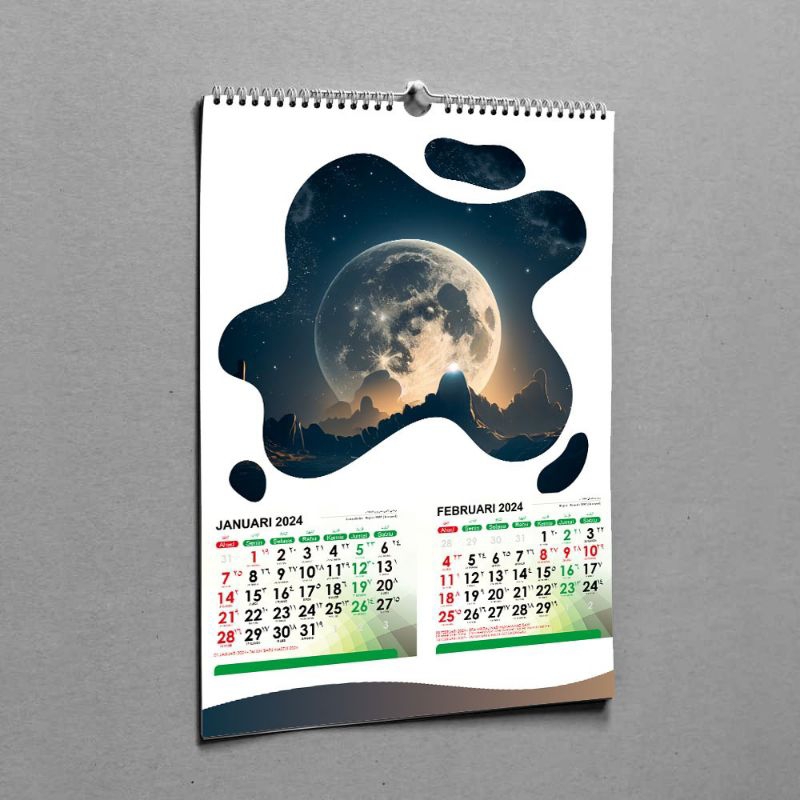 

Kalender Custom kalender dinding, kalender spiral, kalender duduk
