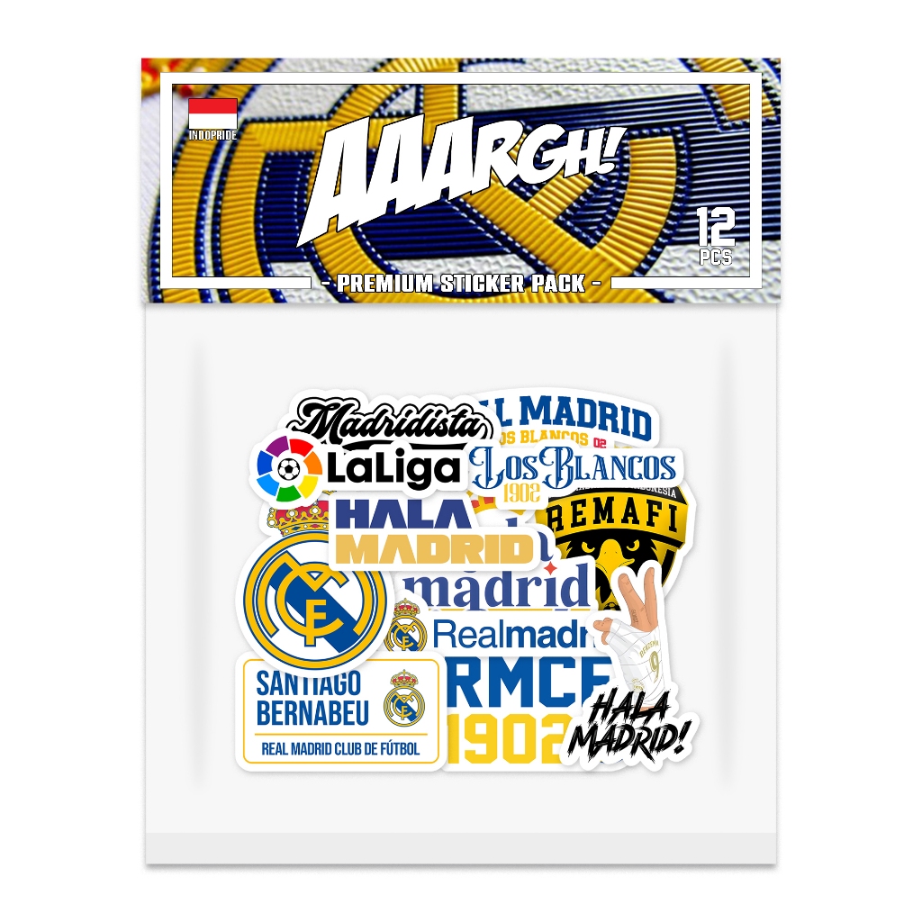 

Stiker REAL MADRID Sticker Pack vol. 1 (Hala Madrid)