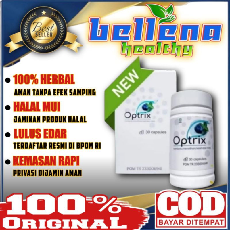 Optrix Obat Mata Asli Herbal Optrik Original Obat Mata OPTRIX Asli Herbal Original Ampuh 30 Kapsul