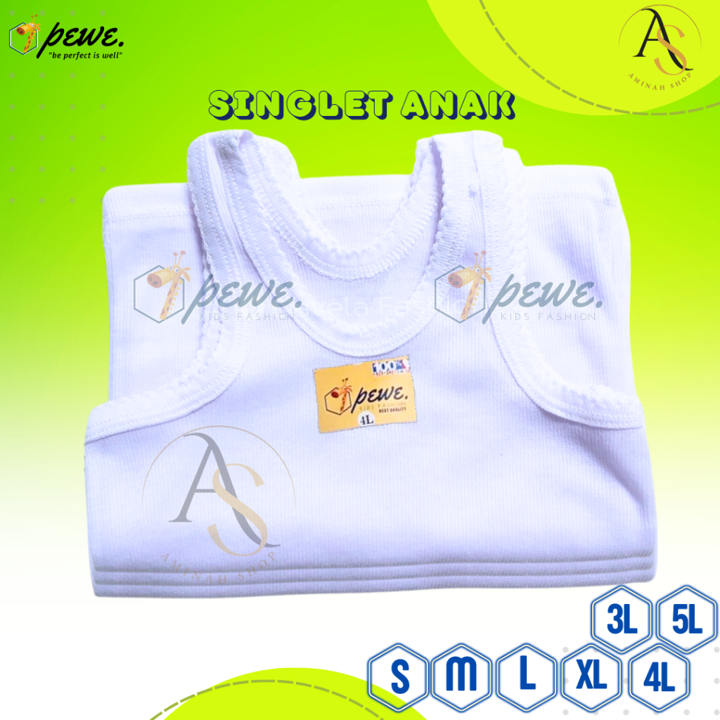 Kaos Dalam Singlet Bayi sampai Anak Remaja Unisex - Kaos Dalam Anak Tanpa Bolong Kaos Dalam Singlet 