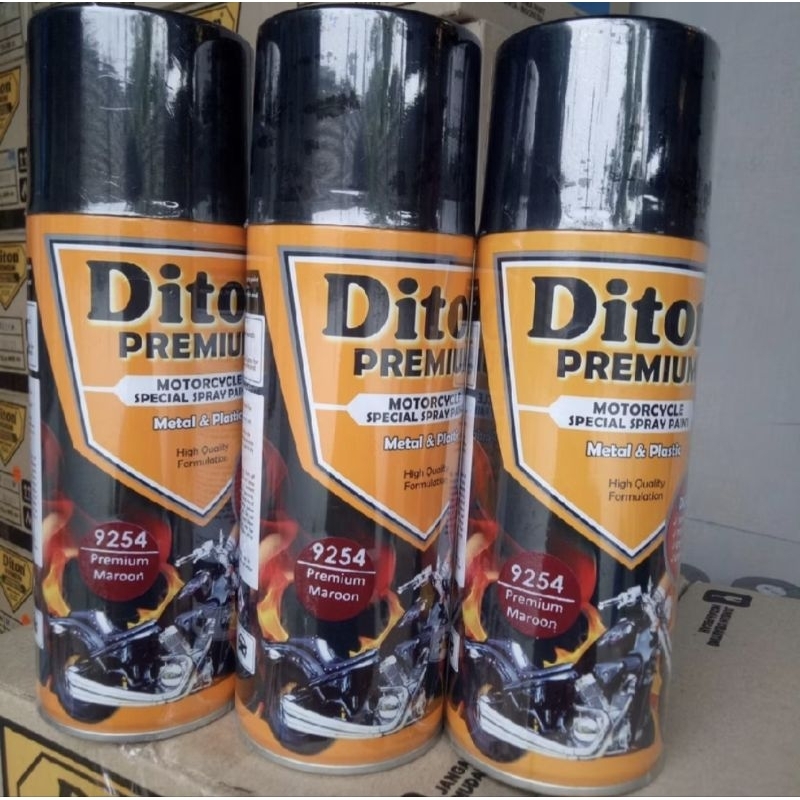 Pilok Cat DITON Premium 9254 Maron / pilox cat semprot Maron Merah Hati ( 400cc )