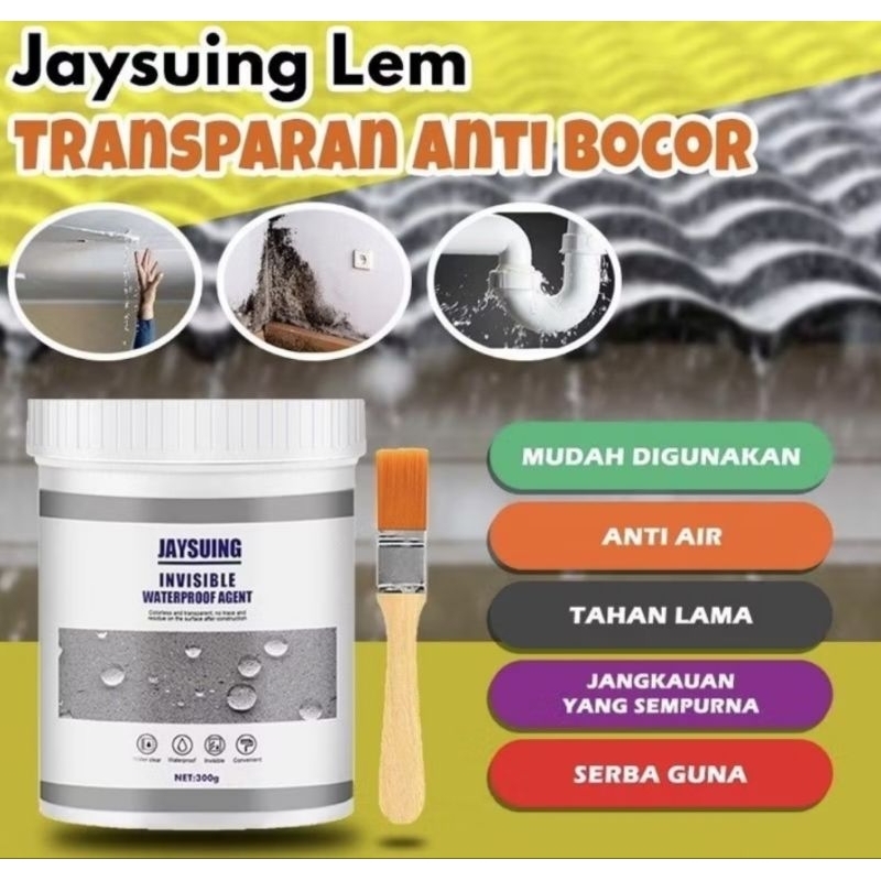 CAT ANTI BOCOR LEM TRANSPARAN WATERPROOF ATAP GENTENG DINDING