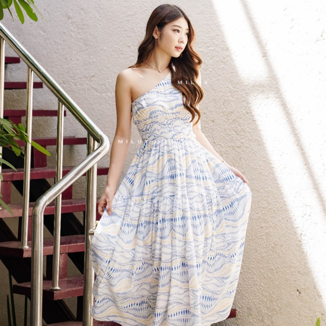 DRESS WANITA PANJANG MAXI GAUN SUMMER WEAR BEACH MX269