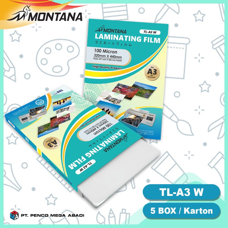 

1pack Plastik Laminating MONTANA A3