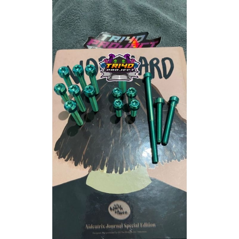 Paket baut Titanium CVT Mio M3, Mio Z , Fino 125, Mio S,dan sejenisnya