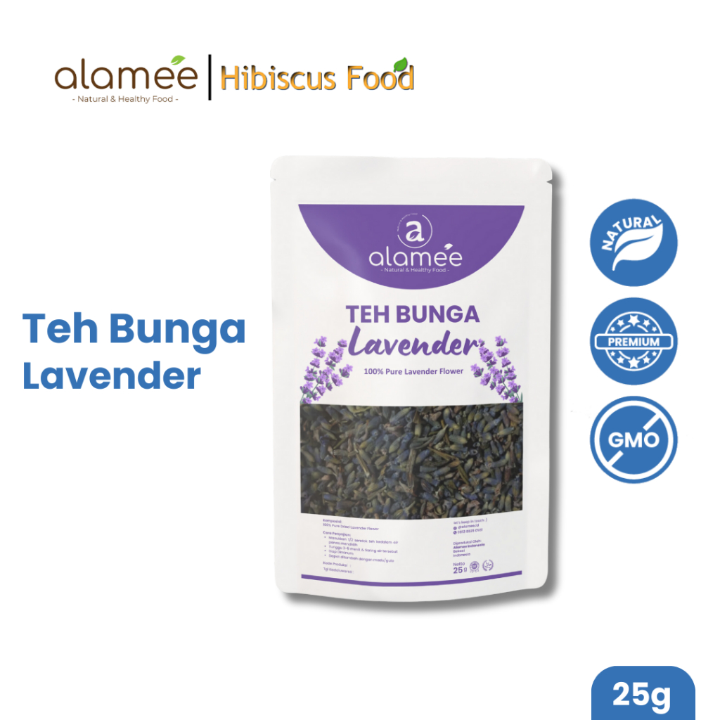 

Teh Bunga Lavender Insomnia Tea Organik Kering Dried Flower Herbal Alami Organic 25gr