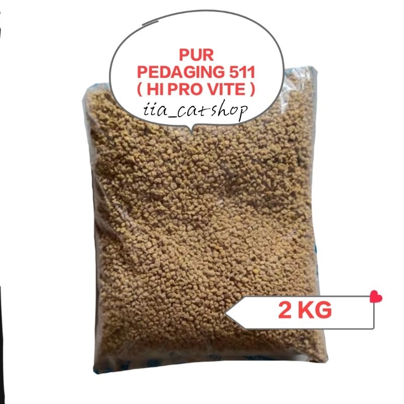 Pur 511 2 KG Voer 511 bravo pakan cp pokpan anak ayam tarung gemuk - 2 KG 511