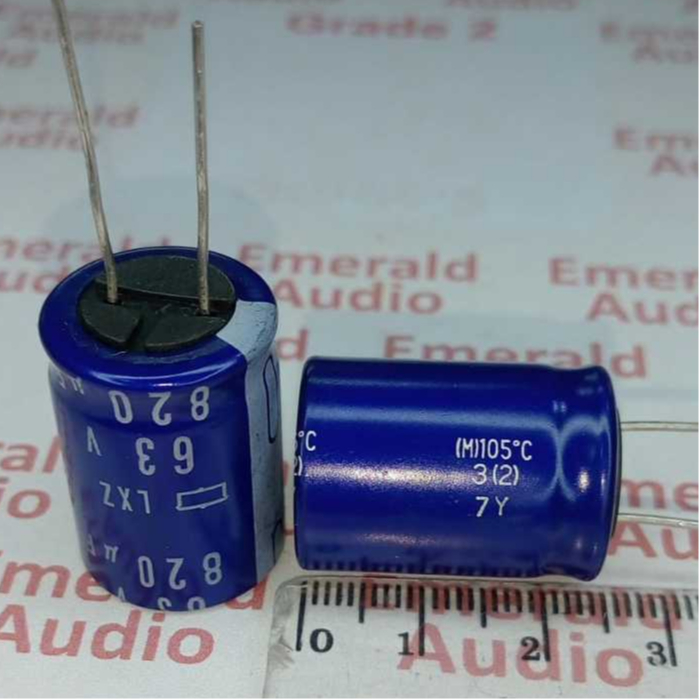 Elco 820uf 63v LXZ Series Tinggi dr Nippon Chemicon Jepang electrolitic capacitor 820uf 63v LXZ Nipp