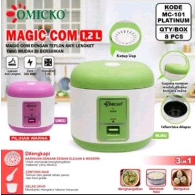 RICE COOKER MC-102PL 1,2 LITER/200Watt