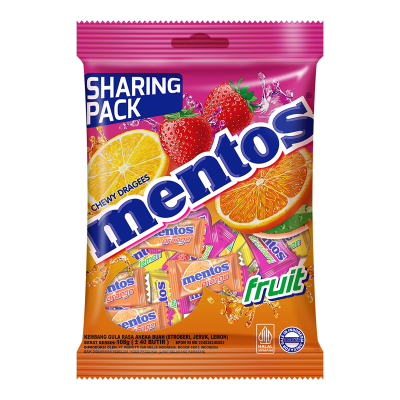 

Mentos Fruit Permen Bag 108 g