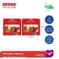 

24 COLOR PENCIL / Pensil Warna CP-24 Tin Case Classic/Fancy / KENKO