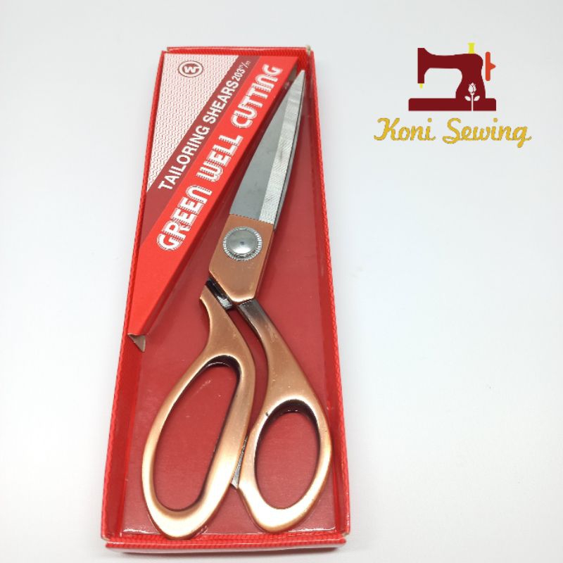 

Gunting Jahit/Kain Tailoring Shears Green Well