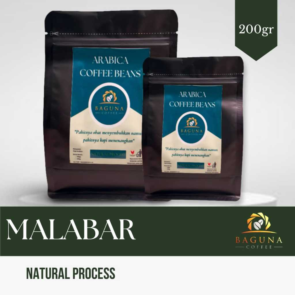 

KOPI ARABIKA NATURAL MALALABAR 200gr BIJI-BUBUK