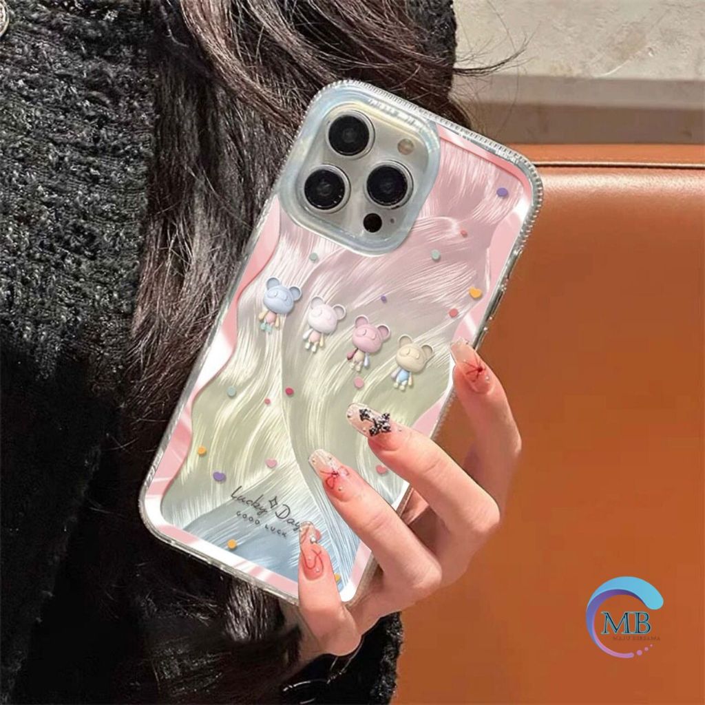 SS949 Softcase Silikon Feather Case Lucky Day Bear Casing Hp Compatible For XIAOMI REDMI NOTE 7 8 9 