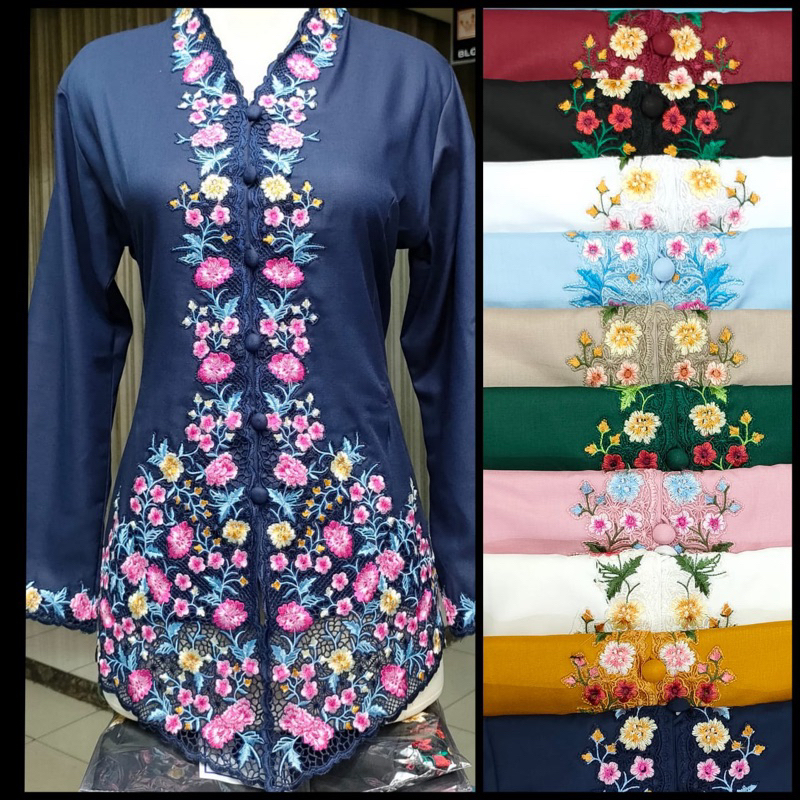 KEBAYA ENCIM NAURA / KEBAYA ENCIM TANGAN PANJANG / ENCIM KATUN TOYOBO