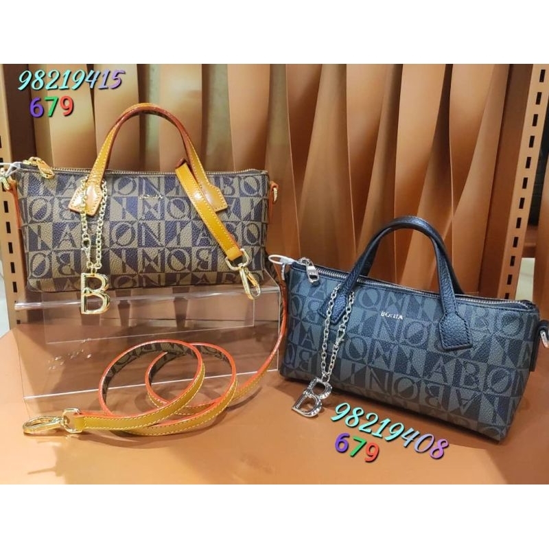 tas bonia original sling bag mini monogram new arrival