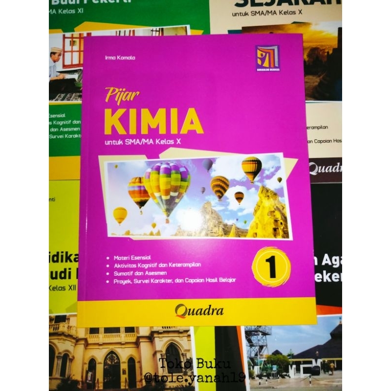Buku Quadra Pijar Kimia Kelas 10-12 Kurikulum Merdeka