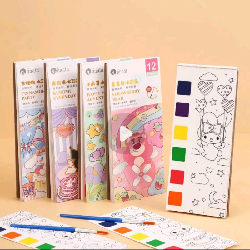 

1 SET PAKET LUKIS / PAKET MELUKIS ANAK buku lukis dewasa anak