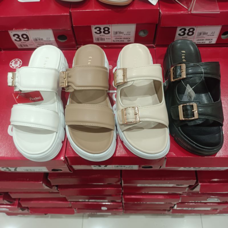 Sandal wedges fladeo original / sandal slip fladeo Terbaru ( 36-40 )