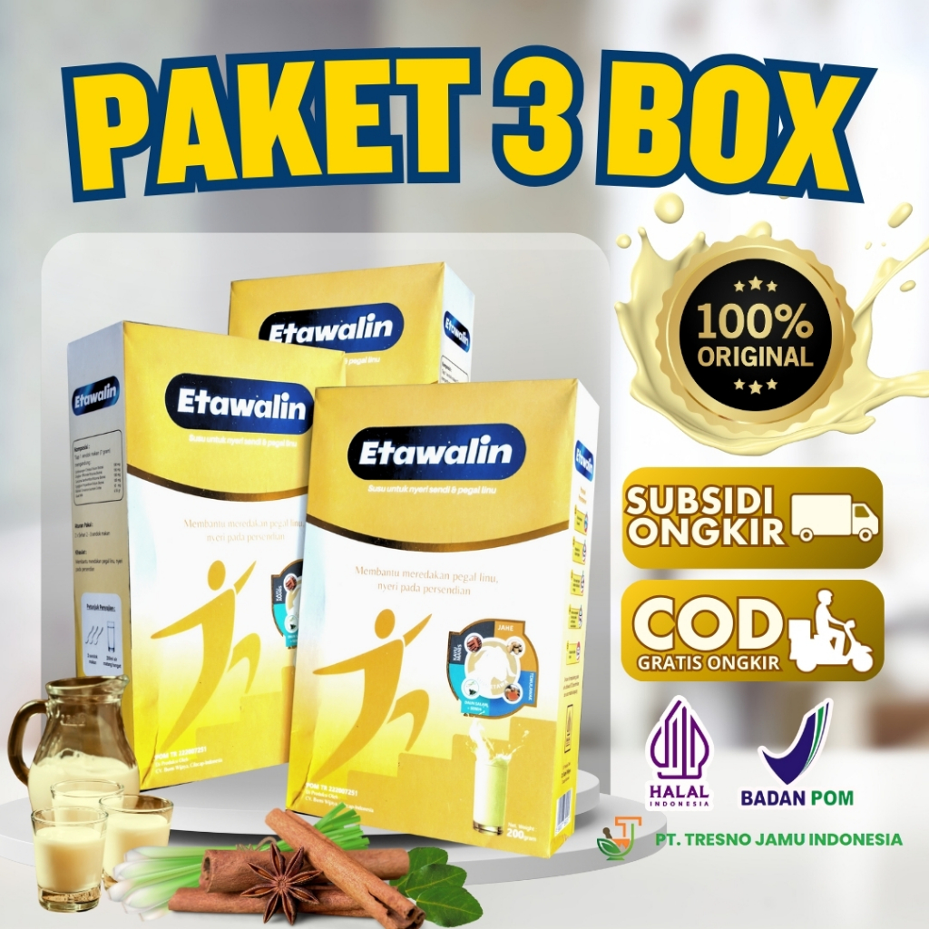 

Etawalin - Kembalikan Kelincahan Sendi dengan Susu Etawa Herbal Penuh Nutrisi 3 Box B