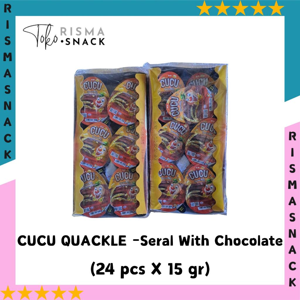 

Cucu Quackle Cereals With Chocolate Pasta kemasan (24pcs x 15gr)