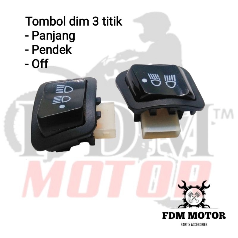 Tombol/saklar dim motor 3 titik