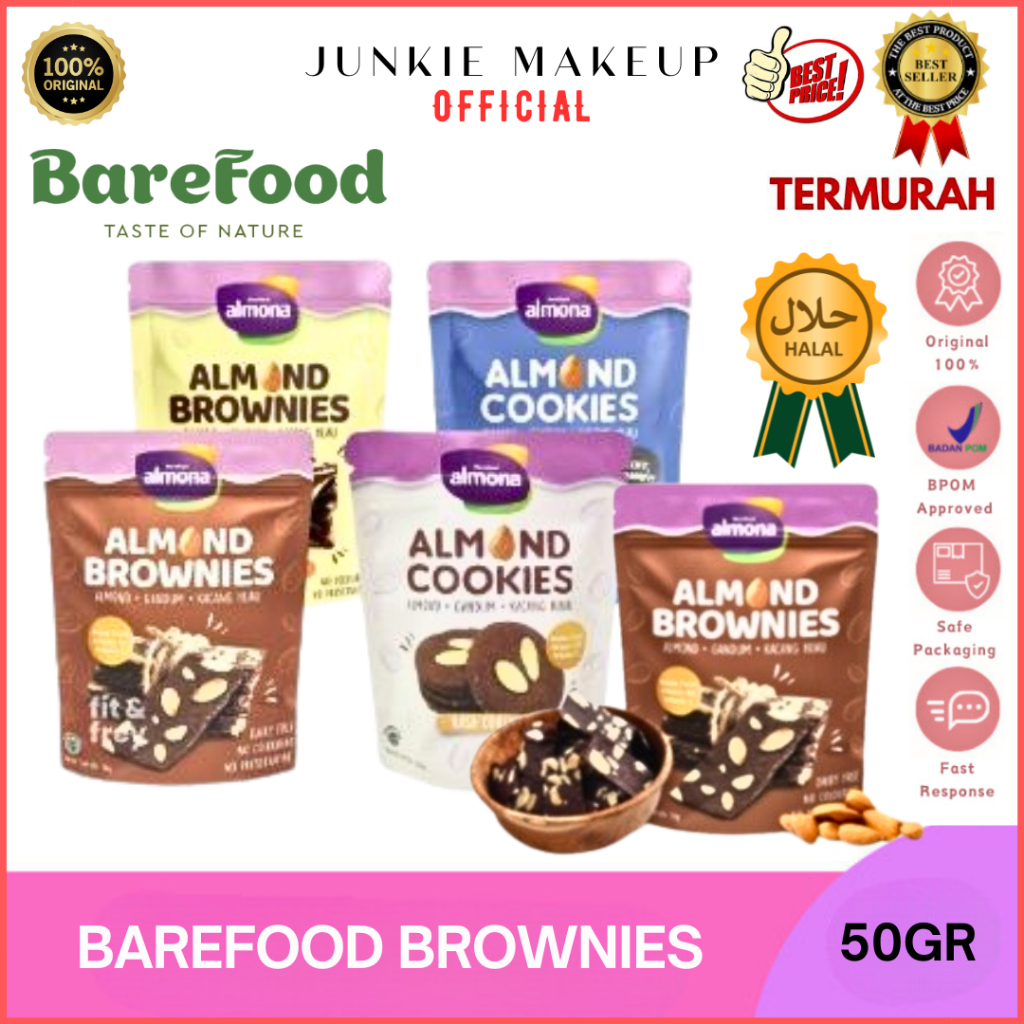 

- [BPOM] Brownies Instan / Kue Kering Premium / Barefood Almona Cookies Cemilan Sehat Rendah kalori