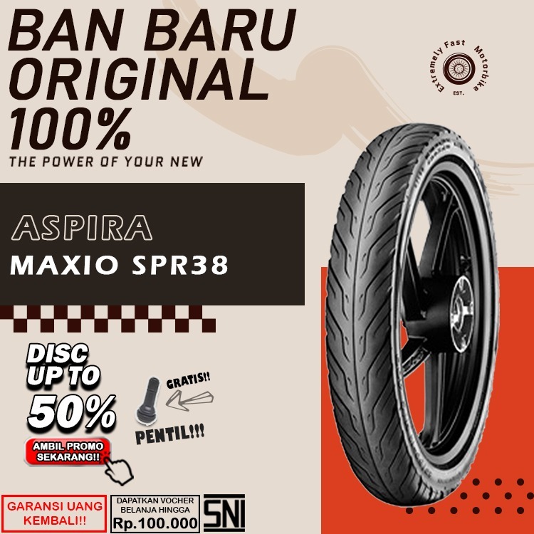Ban Motor Matic Tubles Ring 14 Aspira Maxio SPR38 Ring 14 Ban DepanBelakang BeatVario Scoopy Ring 14