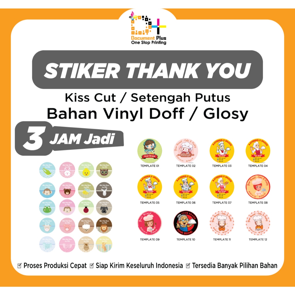 

Stiker Terima Kasih / Sticker Thank you 561 PCS