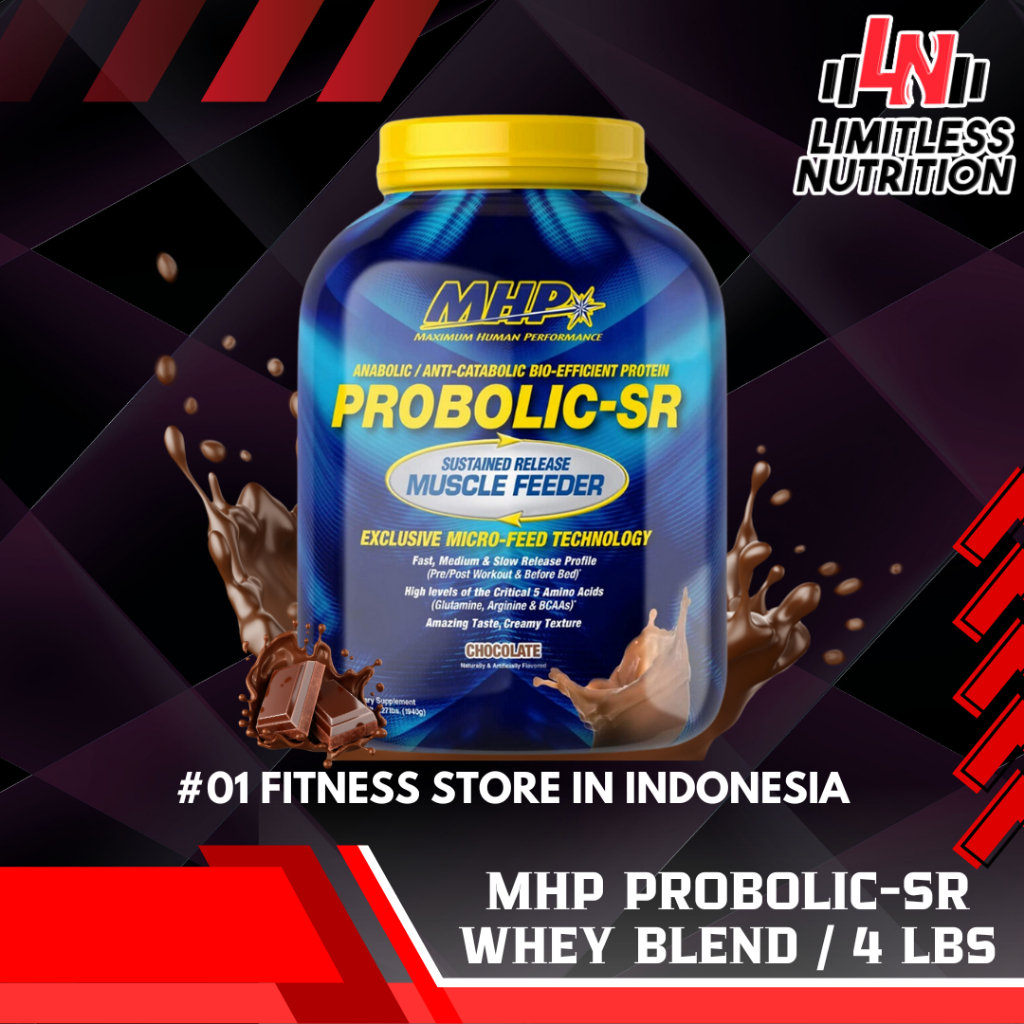 

MHP Probolic-SR Protein Whey Blend 4lbs 4 lbs Casein Protein