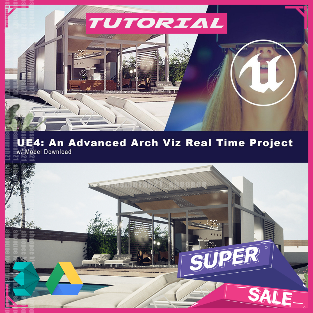 Skillshare – UE4 An Advanced Real Time Arch Viz Project - 3DS Max Tutorial