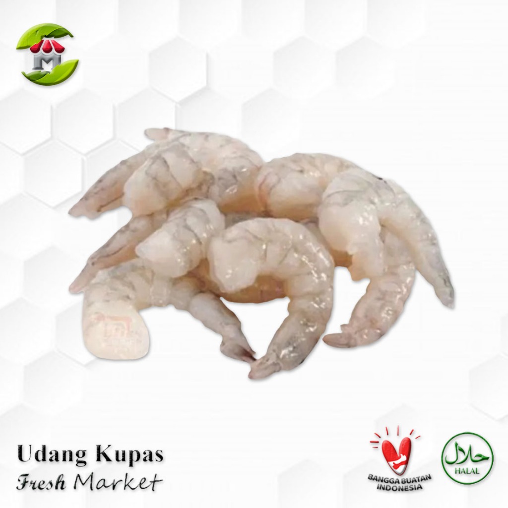 

Ay00! [DEPOK] Udang Kupas Vannamei Frozen Glazing Pack 450gr - 480gr