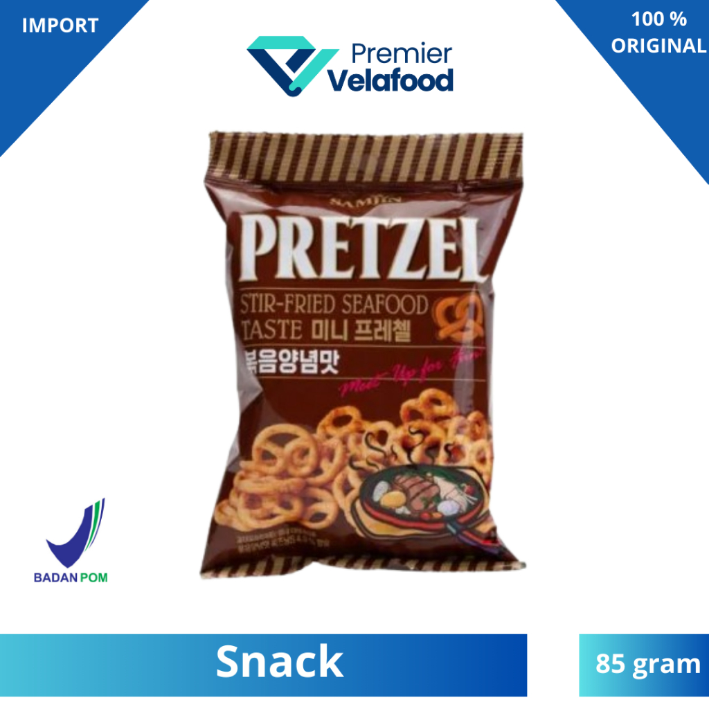 

SAMJIN PRETZEL SEAFOOD TASTE I BISKUIT KOREA - 85GR