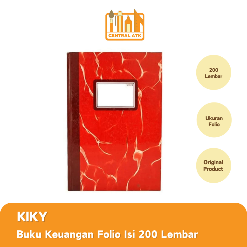 

BUKU TULIS KEUANGAN / HARDCOVER UKURAN FOLIO ISI 200 LEMBAR KIKY