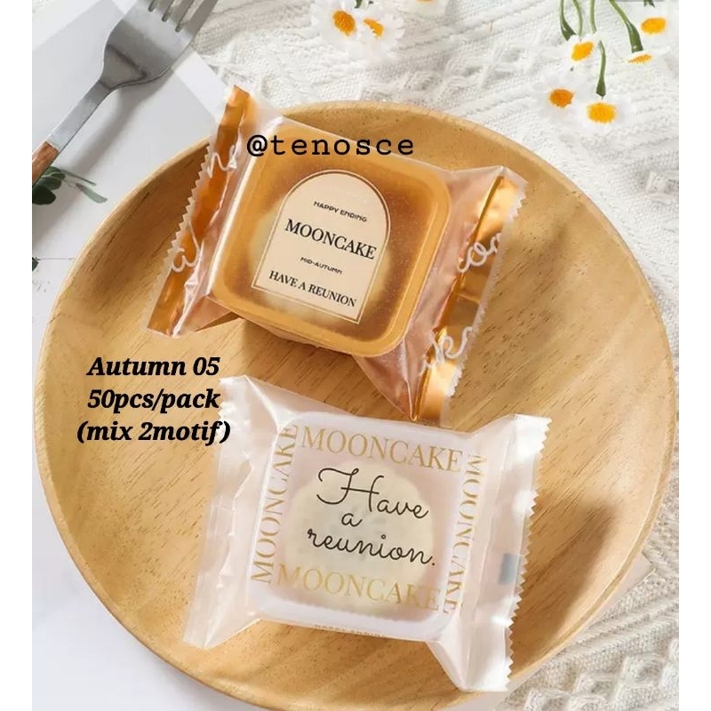 

50pcs Kantong Plastik Mooncake 50gr 100gr 125gr mika Kue Bulan Hampers Angkongpia Rabbit Mid Autumn 05 Festival