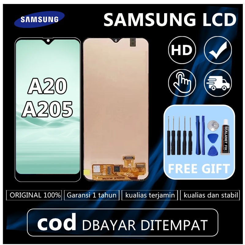 [ORIGINAL] LCD SAMSUNG A20 / A205 ORIGINAL OLED + TOUCHSCREEN