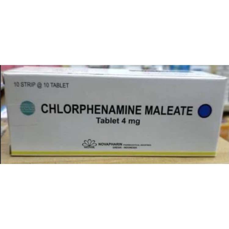 CHLORPHENAMINE MALEATE ( CTM 4 MG NOVA ) - PER BOX