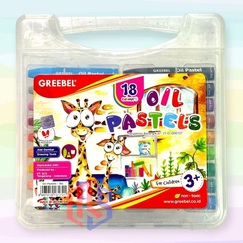 

Crayon / Kerayon Greebel 18 Warna Oil Pastel