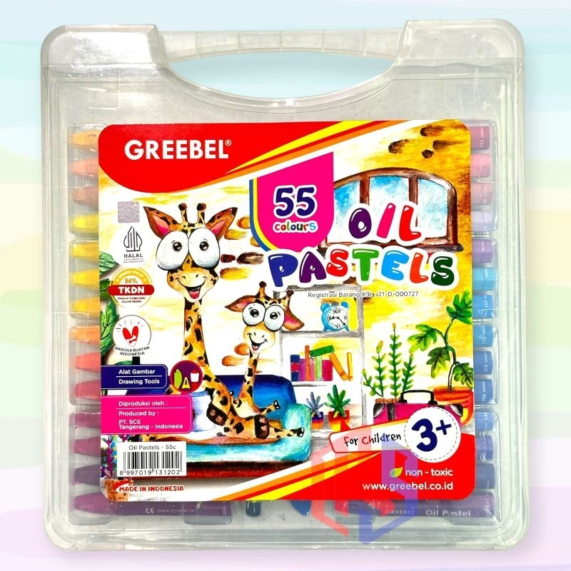 

Crayon / Kerayon Greebel 55 Warna Oil Pastel