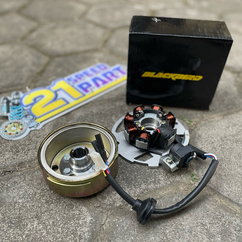 Magnet Kimcil Kymco PNP RX KING Set Spul Plus Mahnet Blackbird