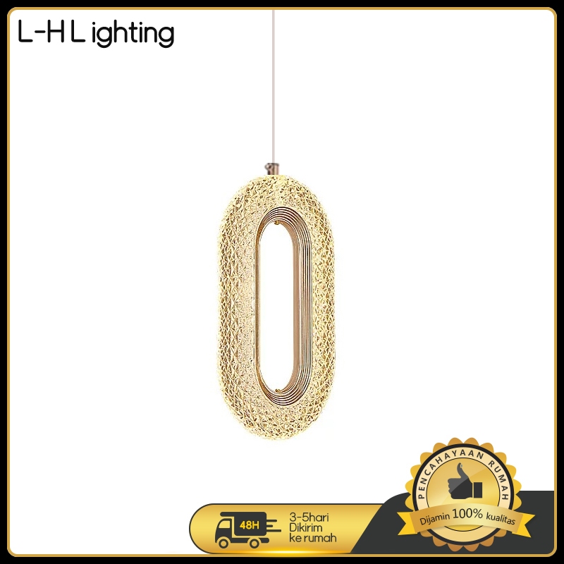 LH Lighting -Lampu Gantung Minimalis Nordic Akrilik Lampu ruang kamar tidur lampu gantung samping te